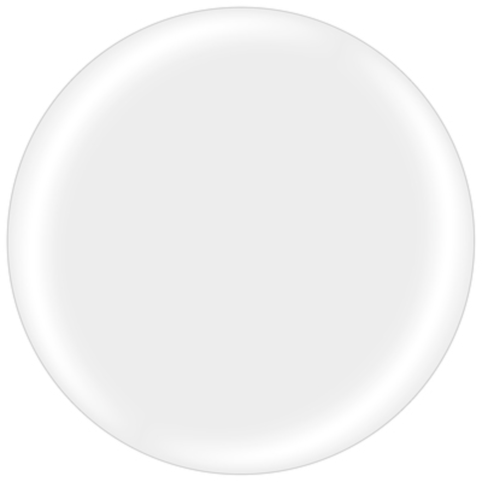 Stock Packaging Clear Removable Labels — 3in. Circle, 500 Pcs, Model# DL1492CL